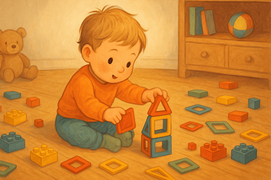 بهترین زمان شروع بازی با لگو و مگنت تایل برای کودک